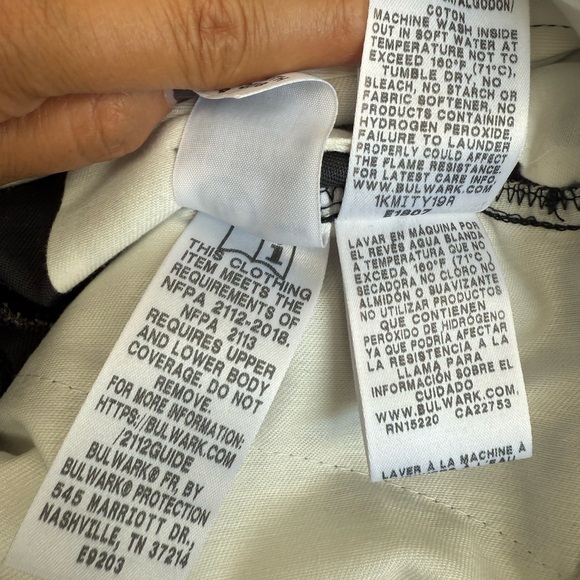 NEW 3 Pair of Bulwark Flame Resistant Mens Pants 32x34 Gray Cat2 2112FR Workwear - Picture 8 of 11